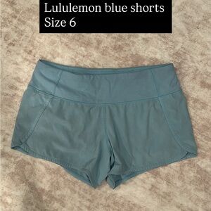 lululemon athletica Teal Athletic Shorts